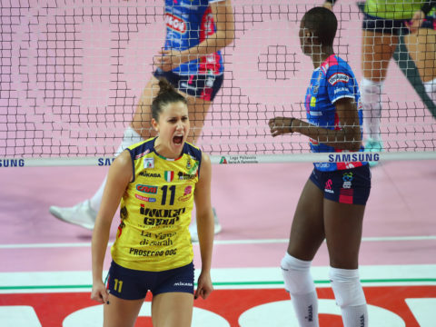 IMOCO VOLLEY DOMENICA “TESTA-CODA” IN CASA DEL CLUB ITALIA -LE PAROLE DI ANNA DANESI E COACH SANTARELLI