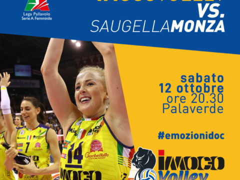 SABATO LA “PRIMA” AL PALAVERDE: SUBITO UN BIG MATCH CON LA SAUGELLA MONZA – LA PREVENDITA