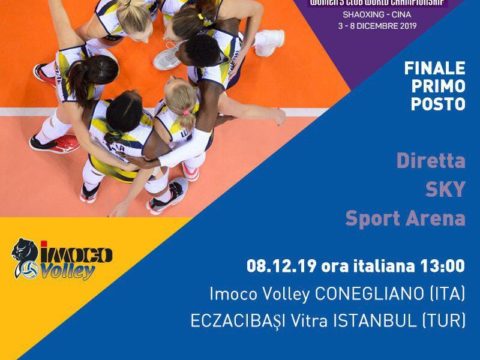 LA FINALE E’ CON L’ECZACIBASI ISTANBUL! DOMANI, DOMENICA 8/12 ALLE ORE 13.00 – DIRETTA SKY SPORT ARENA