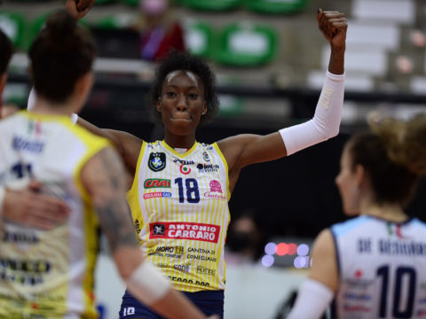 A.CARRARO IMOCO TRAVOLGENTE ANCHE CON IL NANTES, 3-0 ED EGONU (20p) MVP – DOMANI SFIDA-VERITA’ (20.30 diretta Sky e Rai Sport) CON IL FENERBAHCE