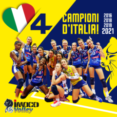 L’IMOCO E’ CAMPIONE D’ITALIA! PANTERE TRICOLORI, QUARTO SCUDETTO!!