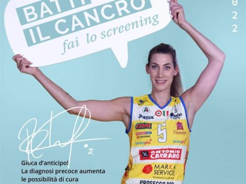 IMOCO VOLLEY ANCORA AL FIANCO DI ULSS2: ” GIOCARE D’ANTICIPO PER BATTERE IL CANCRO”