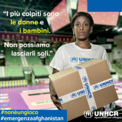LA CAMPAGNA UNHCR CON MIRIAM SYLLA PER I RIFUGIATI -AIUTIAMOLI CON UN SMS AL 45588
