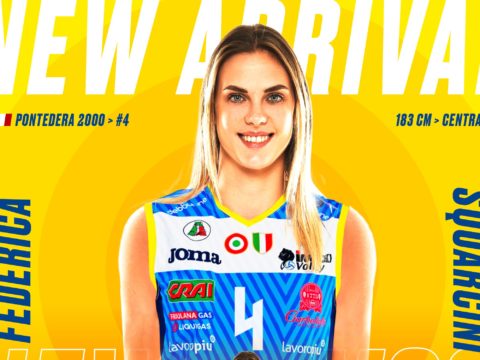 FEDERICA SQUARCINI, LA RIVELAZIONE STAGIONALE E’ UNA NUOVA PANTERA-LINFA GIOVANE PER LA PROSECCO DOC IMOCO VOLLEY 2022/23