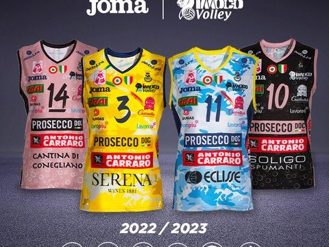 JOMA PRESENTA LE NUOVE DIVISE DELLA PROSECCO DOC IMOCO VOLEY 2022/23!