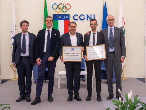 MASTER SBS, OGGI AL SALONE D’ONORE DEL CONI IL DIPLOMA PER MERITI SPORTIVI ALL’IRIDATO DANIELE SANTARELLI