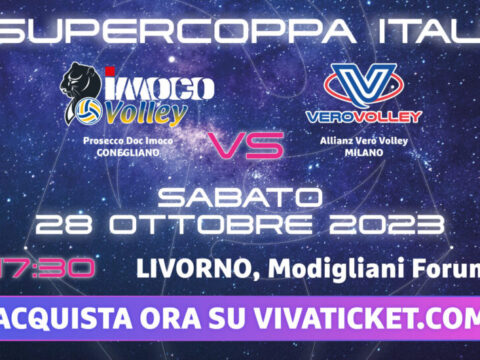 VIA ALLA PREVENDITA PER LA SUPERCOPPA: PROSECCO DOC IMOCO-ALLIANZ MILANO! – 28 OTTOBRE A LIVORNO