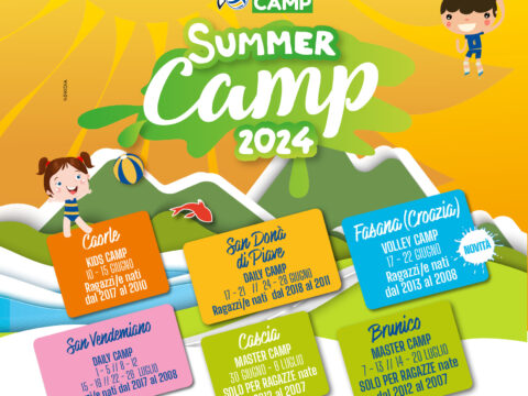 SUMMER CAMP: BRUNICO TUTTO ESAURITO! ISCRIZIONI APERTE PER LA NOVITA’ IN CROAZIA E PER CAORLE, CASCIA, SAN VENDEMIANO E SAN DONA’!