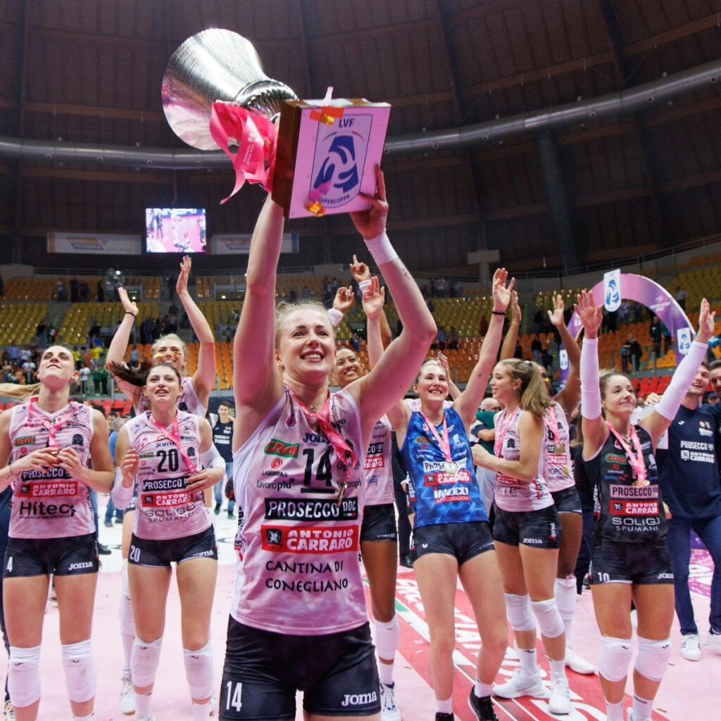 SÁBADO, 28 DE SETEMBRO (18:00), EM ROMA, A FINAL DA SUPERCOPA ENTRE PROSECCO DOC IMOCO E VERO VOLLEY MILANO