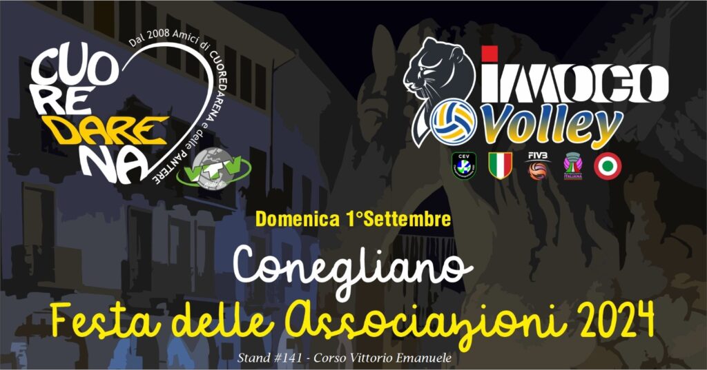 IMOCO VOLLEY CON CUOREDARENA ALLA XXIV FESTA DELLE ASSOCIAZIONI