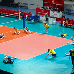LA VIGILIA DELLE FINAL FOUR DI CEV CHAMPIONS LEAGUE IN CONFERENZA STAMPA PARLANO COACH SANTARELLI E ASIA WOLOSZ