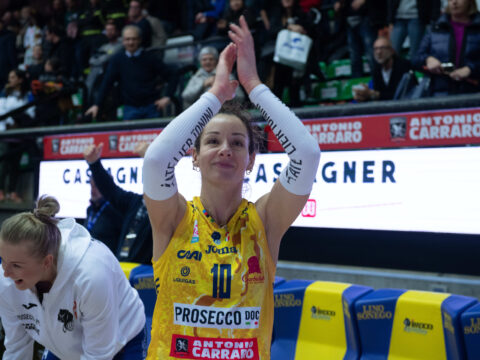 TUTTO ESAURITO AL PALAVERDE PER LA PRIMA DEL 2026, BIG MATCH CON NOVARA (4/1 h18, RAI SPORT) – NEL PREGARA PREMIAZIONE MOKI, MVP MONDIALE!