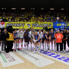 IL PALAVERDE ABBRACCIA LA COPPA ITALIA, NEL TUTTO ESAURITO LA PROSECCO DOC È SPUMEGGIANTE CONTRO MACERATA (3-0)