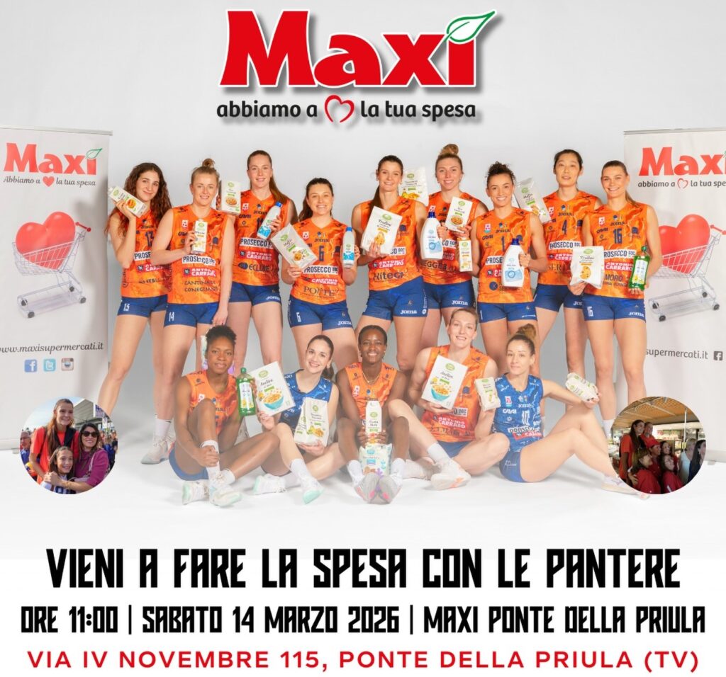 LA SETTIMANA DELLE PANTERE: PLAYOFF CHAMPIONS (mercoledì) E CAMPIONATO (domenica), EVENTI CON OMODA-JAECOO E SUPERMERCATI MAXì