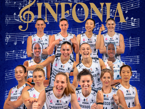 NONA SINFONIA EM BARI! PROSECCO DOC A. CARRARO IMOCO VOLLEY VENCE A SUPERCOPA 2026